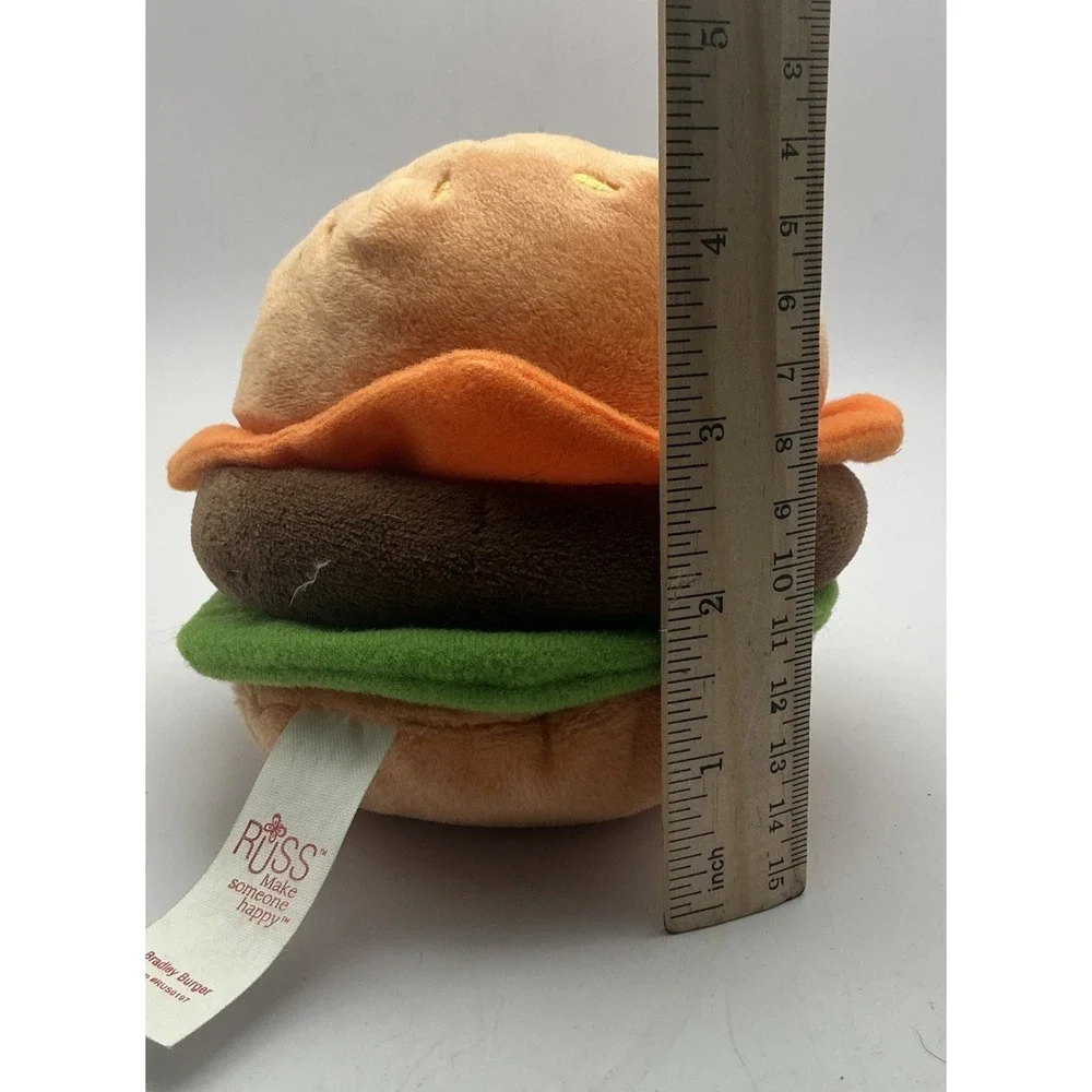 Russ Snackeez Bradley Burger Plush Cheeseburger 5